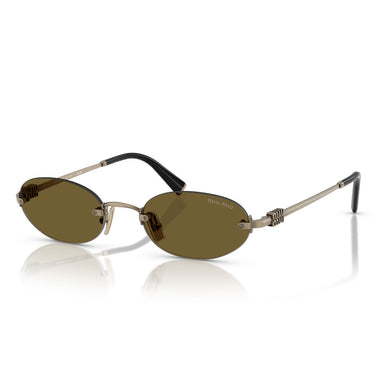 Miu Miu Sonnenbrille MUA54S 26C09Z Gold Dunkelbraun Damen 1