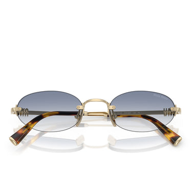 Miu Miu Sonnenbrille MUA54S ZVN80O Gold/Blau Verlauf Damen