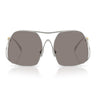 Miu Miu Okulary Przeciwsłoneczne MUA55S 1BC80Q Srebrny/Ciemnoszary Damskie