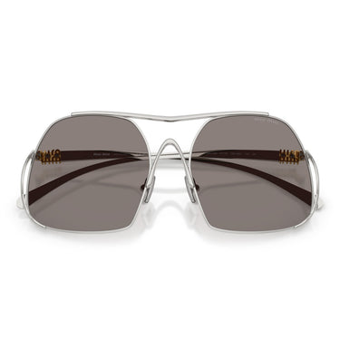 Miu Miu Okulary Przeciwsłoneczne MUA55S 1BC80Q Srebrny/Ciemnoszary Damskie 4