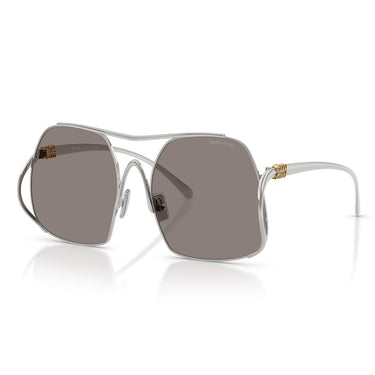 Miu Miu Okulary Przeciwsłoneczne MUA55S 1BC80Q Srebrny/Ciemny Szary Damskie 1