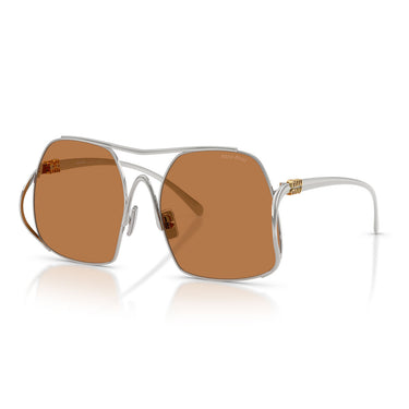 Miu Miu Okulary Przeciwsłoneczne MUA55S 1BC90Q Srebrny/Brązowy Damskie
