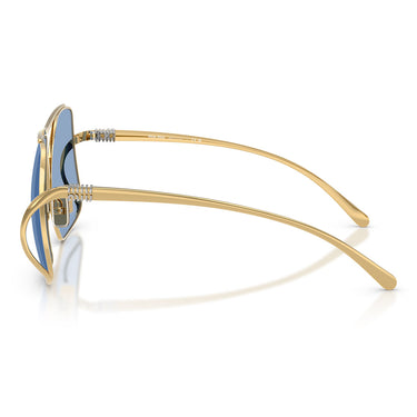 Miu Miu Okulary Przeciwsłoneczne MUA55S 5AK30U Złoto/Niebieski Damskie 2