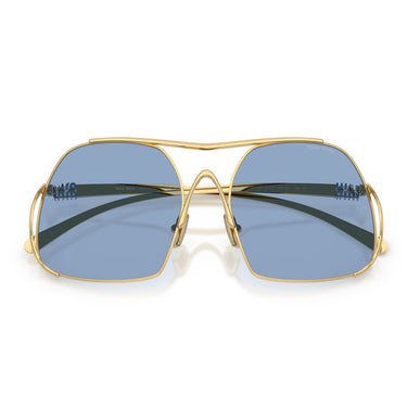 Miu Miu Okulary Przeciwsłoneczne MUA55S 5AK30U Złoto/Niebieski Damskie 4