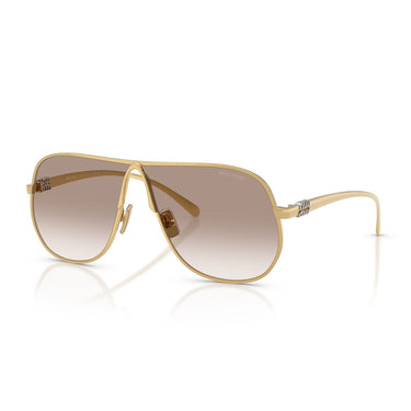 Miu Miu Occhiali da Sole MUA56S 5AK90L Oro Trasparente Sfumato Marrone Donna 2