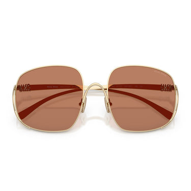 Miu Miu Okulary Przeciwsłoneczne MUA57S ZVN90Q Złoto Blado Brązowy Damskie 5