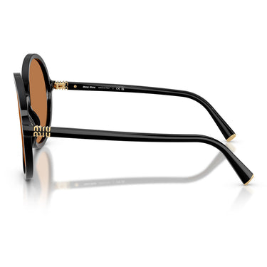 Miu Miu Okulary Przeciwsłoneczne MUB02S 16K90Q Czarny Brązowy Damskie 3