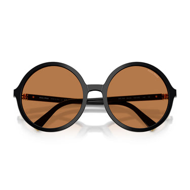 Miu Miu Okulary Przeciwsłoneczne MUB02S 16K90Q Czarny Brązowy Damskie 5