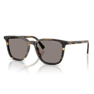 Miu Miu Okulary Przeciwsłoneczne MUB03S 25E80Q Paski Loden/Grigio Scuro Damskie 1