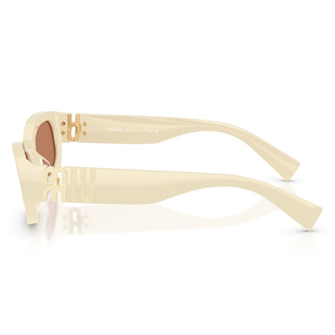 Miu Miu Okulary Przeciwsłoneczne MUB04S 21D90Q Biały Mleczny/Brązowy Damskie 2