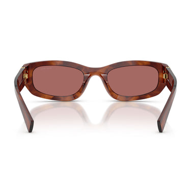 Miu Miu Okulary Przeciwsłoneczne MUB04S 26E80B Tabacco Striato/Violetto Scuro Damskie 3