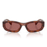 Miu Miu Okulary Przeciwsłoneczne MUB04S 26E80B Tabacco Striato/Ciemny Fiolet Damskie