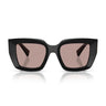 Miu Miu Sonnenbrille MUB05S 16K20I Schwarz Hellviolett Braun Damen