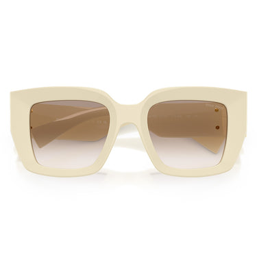 Miu Miu Okulary Przeciwsłoneczne MUB05S 21D90L Biały Mleczny Przezroczysty Brązowy Gradient Damskie 5
