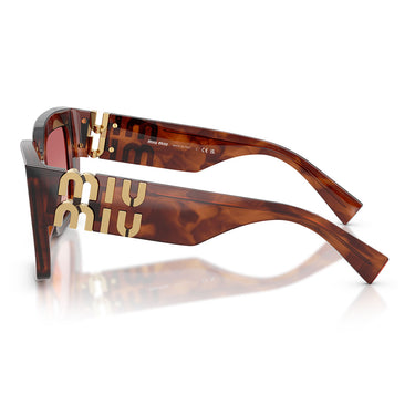 Miu Miu Okulary Przeciwsłoneczne MUB05S 26E50U Tabacco Striato Rosso Sfumato Donna3