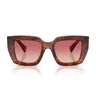 Miu Miu Gafas de Sol MUB05S 26E50U Tabaco Rayado Rojo Degradado Mujer