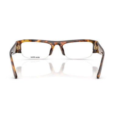 Miu Miu Occhiali da Sole MUB07S 14L08N Marrone Miele Trasparente con Filtro Luce Blu Donna  4