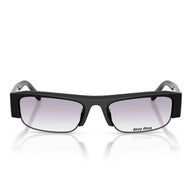Miu Miu Okulary Przeciwsłoneczne MUB07S 16K04O Czarny Szary Przeźroczysty Gradient Damskie