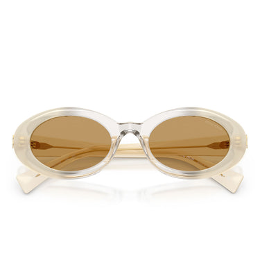 Miu Miu Occhiali da Sole MUB09S 21R10Y Latte Opalino Marrone Donna 5