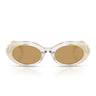  Miu Miu Occhiali da Sole MUB09S 21R10Y Latte Opalino Marrone Donna