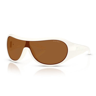 Miu Miu Occhiali da Sole MUB14SU 17K20V Bianco/Bronzo Scuro Donna 1