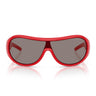 Miu Miu Occhiali da Sole MUB14SU 27N80Q Rosso/Grigio Scuro Donna
