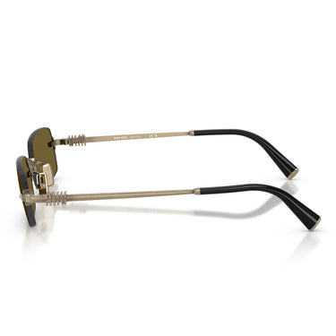 Miu Miu Okulary Przeciwsłoneczne MUB50S 26C09Z Złoto/Ciemny Brąz Damskie 2