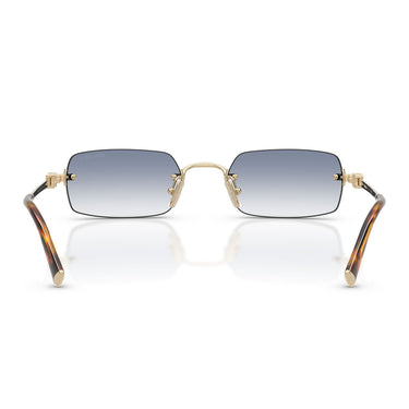 Miu Miu Okulary Przeciwsłoneczne MUB50S ZVN80O Złoto Blado/Przezroczysty Gradient Niebieski Damskie 3