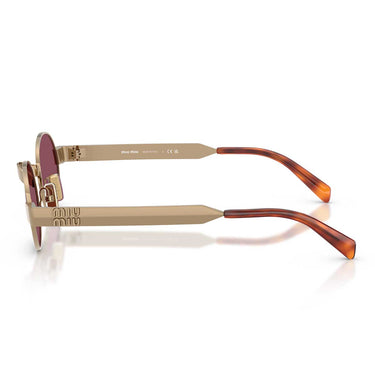 Miu Miu Occhiali da Sole MUB51S 7OE30Y Ottone/Violetto Scuro Donna 2