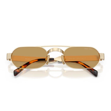 Miu Miu Occhiali da Sole MUB52S 22M10Y Oro Antico/Marrone Donna 4