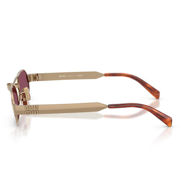 Miu Miu Occhiali da Sole MUB52S 7OE30Y Ottone/Violetto Scuro Donna 2