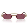 Miu Miu Occhiali da Sole MUB52S 7OE30Y Ottone/Violetto Scuro Donna