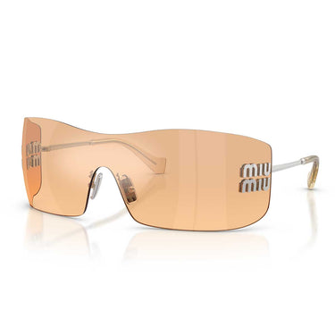Miu Miu Occhiali da Sole MUB53S 1BC80Y Argento/Arancione Specchiato Donna 2