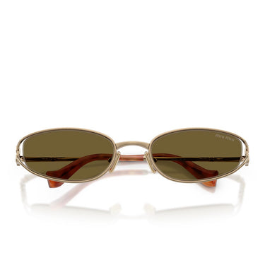 Miu Miu Occhiali da Sole MUC51S 7OE09Z Oro/Marrone Scuro Donna