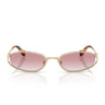 Miu Miu Occhiali da Sole MUC51S ZVN70O Oro Pallido/Trasparente Sfumato Rosa Donna