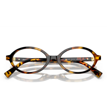 Miu Miu Occhiali da Vista MU01XV VAU1O1 Marrone Miele/Trasparente Donna 5