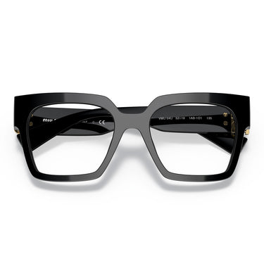 Miu Miu Occhiali da Vista MU04UV 1AB1O1 Nero Trasparente Donna 5