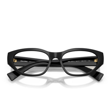 Miu Miu Occhiali da Vista MU08ZVU 1AB1O1 Nero Trasparente Donna 5