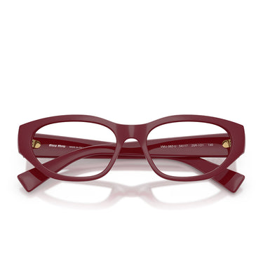 Miu Miu Occhiali da Vista MU08ZVU 25R1O1 Bordeaux Trasparente Donna 5