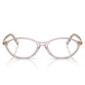 Miu Miu Occhiali da Vista MU09XV 12W1O1 Malva Trasparente/Trasparente Donna