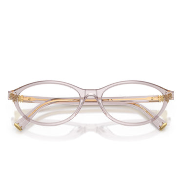 Miu Miu Occhiali da Vista MU09XV 12W1O1 Malva Trasparente/Trasparente Donna