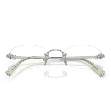 Miu Miu Occhiali da Vista MU53WV 1BC1O1 Argento/Trasparente Donna 4