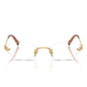 Miu Miu Occhiali da Vista MU53WV 5AK1O1 Oro/Trasparente Donna