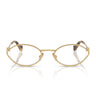 Miu Miu Occhiali da Vista MU53ZV 5AK1O1 Oro/Trasparente Donna