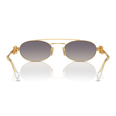 Miu Miu Okulary Przeciwsłoneczne MU54ZS 5AK30C Złoto/Szary Lustro Damskie 4