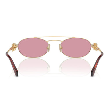 Miu Miu Okulary Przeciwsłoneczne MU54ZS ZVN50D Złoto/Różowy Damskie 4