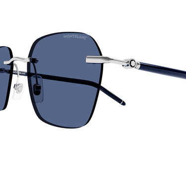 Montblanc Gafas de Sol MB0270S 003 Plata/Azul Hombre