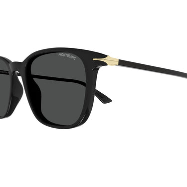 Montblanc Sonnenbrille MB0338S 001 Schwarz/Grau Herren
