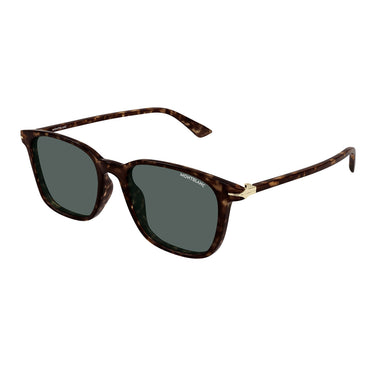 Montblanc Sonnenbrille MB0338S 002 Havana/Grün Herren