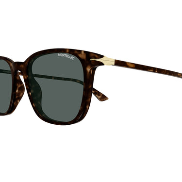 Montblanc Sonnenbrille MB0338S 002 Havana/Grün Herren